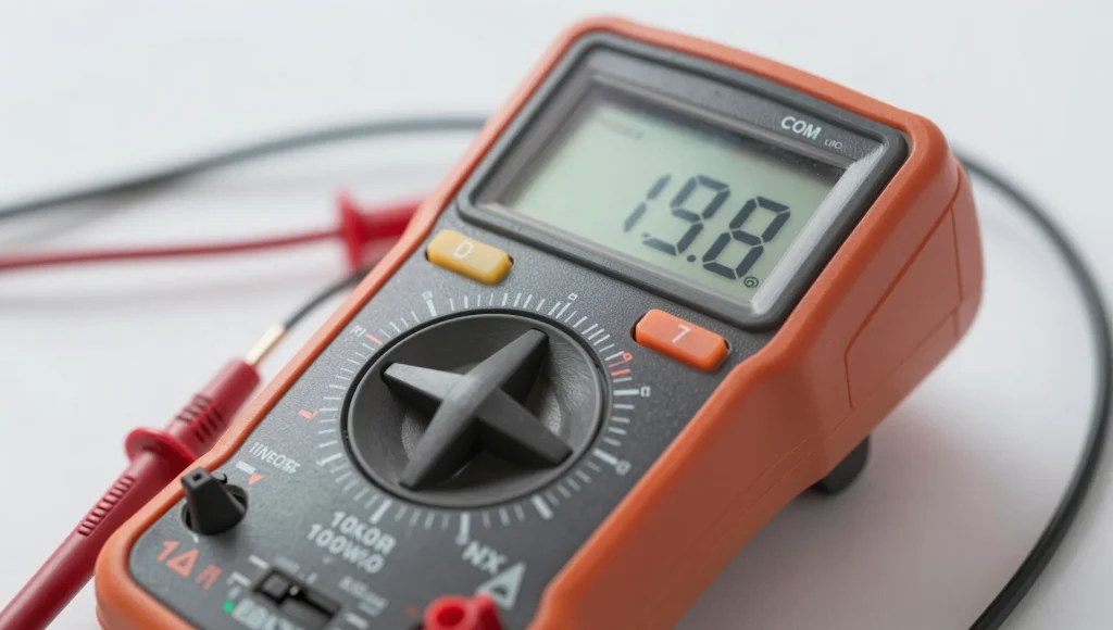 Prüfung einer Anlage mit dem Multimeter vor der Übergabe